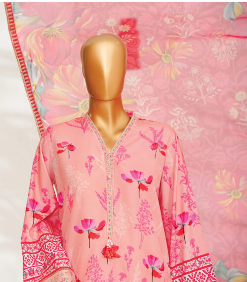 Binsaeed 3pc with farshi truser