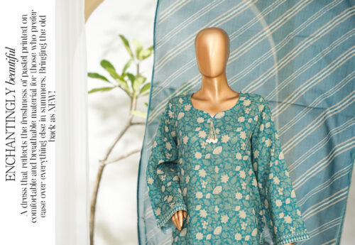Bin Saeed 3PC Printed Lawn Suit
