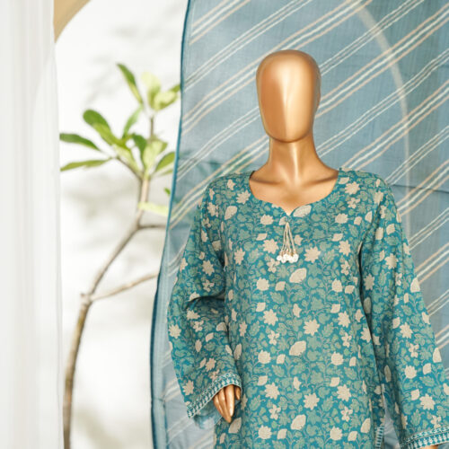 Bin Saeed 3PC Printed Lawn Suit