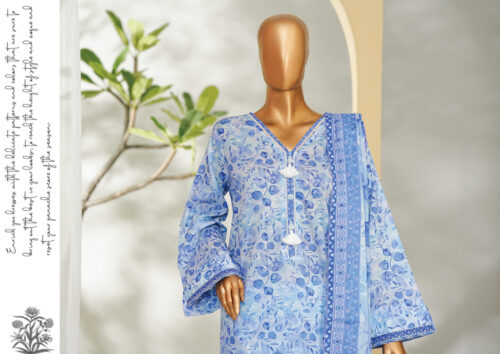Bin Saeed 3PC Printed Lawn Suit