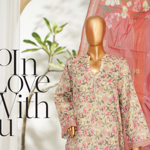 Bin Saeed 3PC Printed Lawn Suit