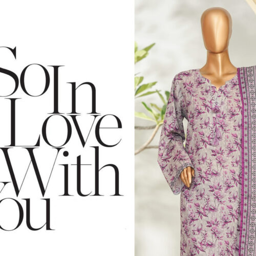 Bin Saeed 3PC Printed Lawn Suit