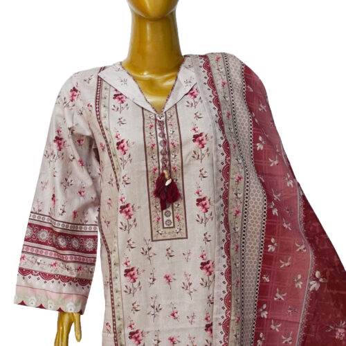 Bin Saeed 3PC Printed Lawn Suit