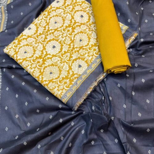 Bin Saeed 3PC Unstitched Lawn Suit
